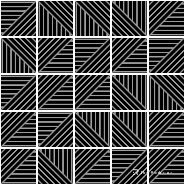 Black and White Geometric Lines Tile Kitchen and Bathroom Wall Floor texture