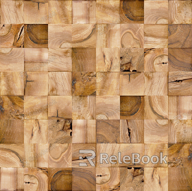 wood grain mosaic texture