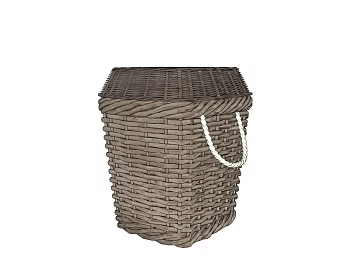 Dark brown woven basket for home storage texture (ID:ffaeh736916)