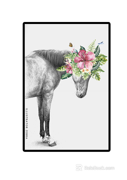 Animal painting texture