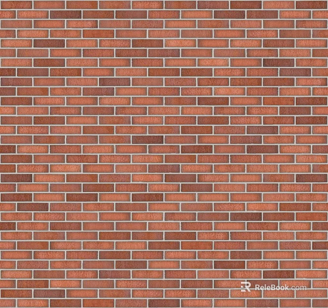 Brick wall villa facade red cultural brick seamless texture