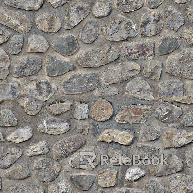 A rustic outdoor scene featuring a robust stone brick wall, partially covered in lush green moss and vines, set against the backdrop of a serene blue sky. The texture of the stones varies, showcasing natural beauty and enduring strength.