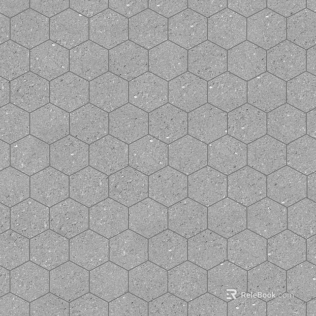 Vintage hexagonal marble stone geometric patchwork pattern tile texture