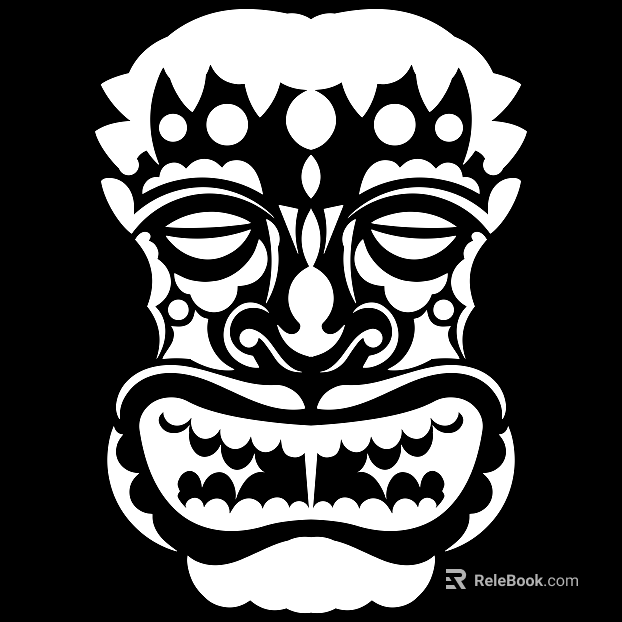 Tattoo black and white mask pattern texture pattern graphics texture