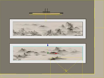 Chinese black and white landscape decorative painting texture (ID:ffaeh538094)