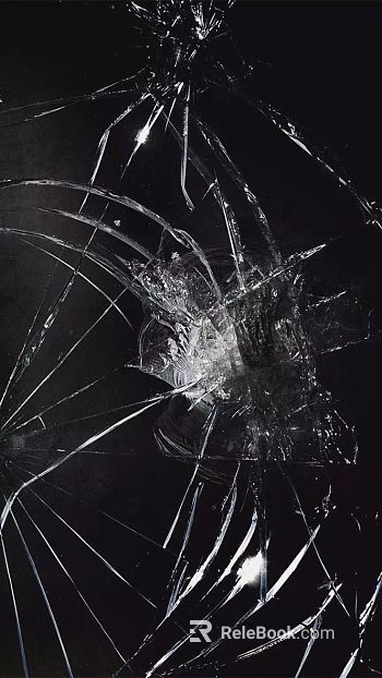 Broken glass texture