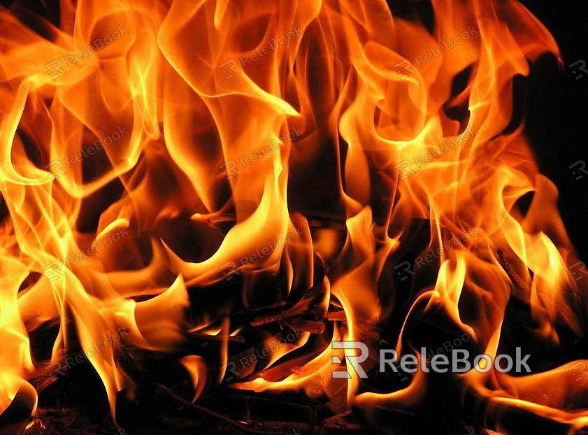 Flame texture texture