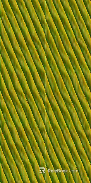 Yellow-green cross-weave fabric texture