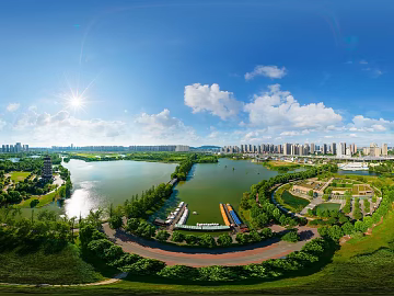 HDR Daytime City Panorama texture (ID:ffach713803)