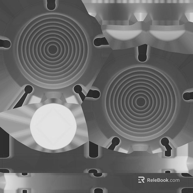 Silver gray mechanical wind metal panel texture