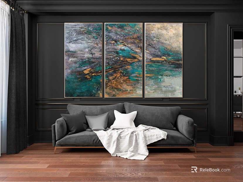 three-dimensional physical painting texture