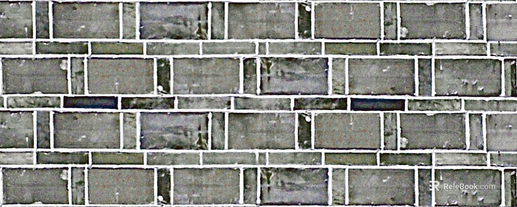 Green gray antique brick wall building exterior wall texture