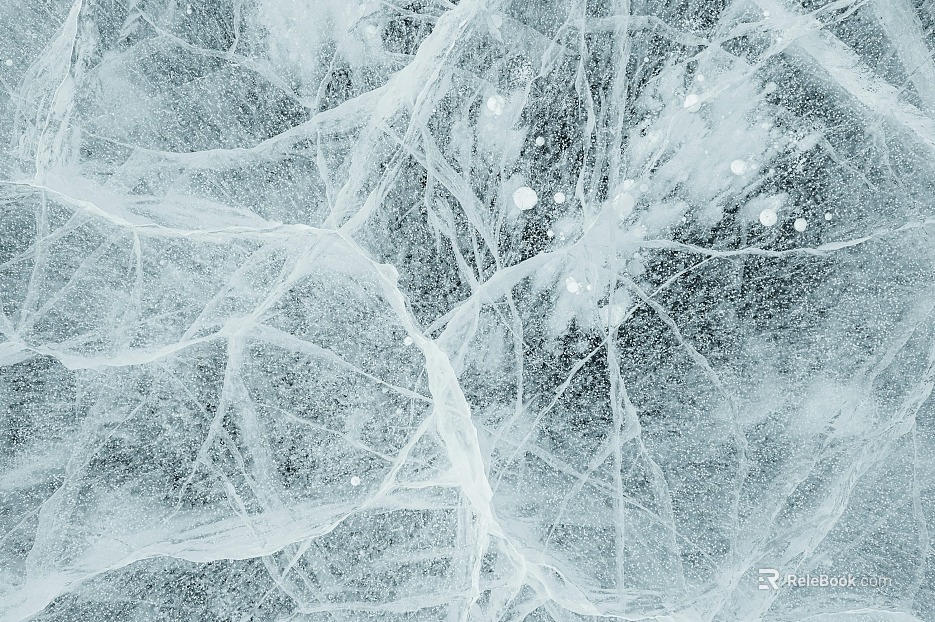 Light Blue Ice Nature Scene Map texture