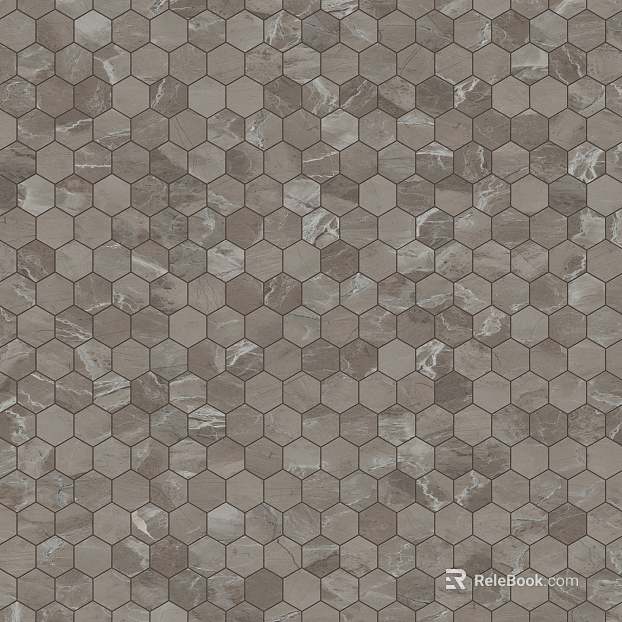 Declan Matte Porcelain Taupe Mosaic Tile texture