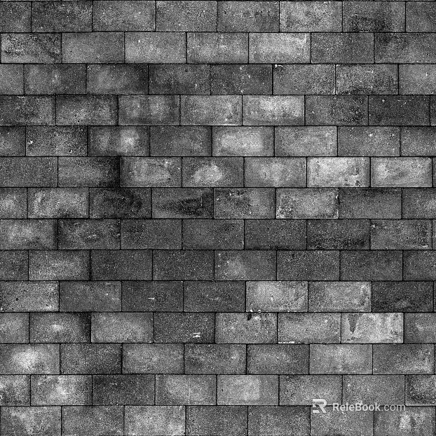 Brick wall black sesame staggered seam brick seamless texture