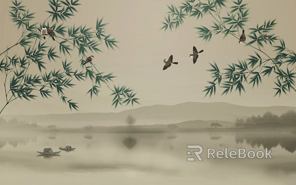 landscape painting texture