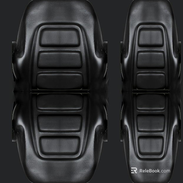 Black textured leather seat finish texture