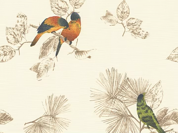 Flower and Bird Wallpaper texture (ID:ffach601475)