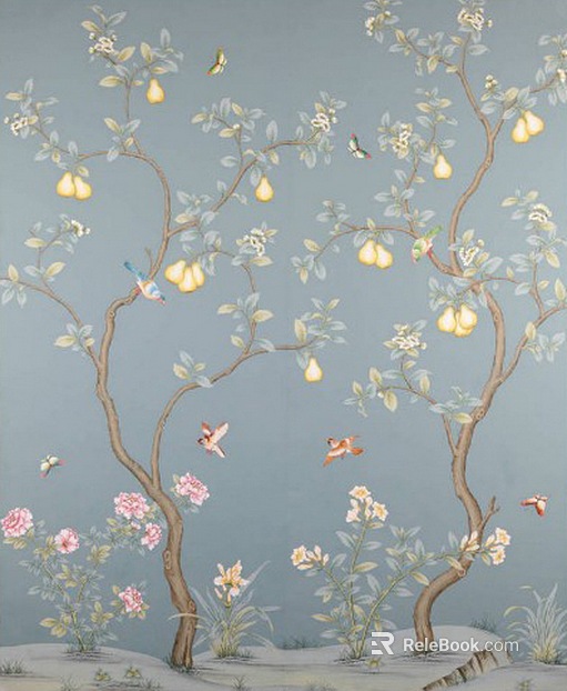 Plant painting texture