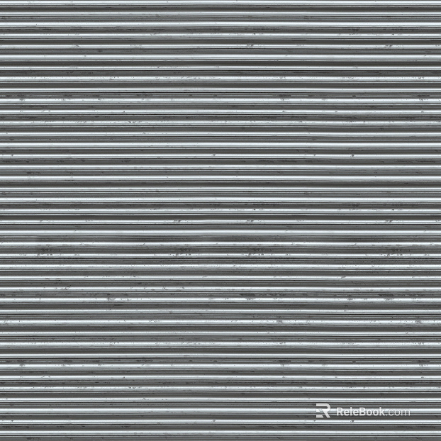 Rolling shutter door metal texture