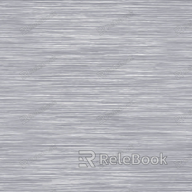 Brushed metal texture, featuring fine, uniform strokes that impart a sleek, industrial aesthetic. The surface appears cool to the touch and reflects light subtly, ideal for modern design applications.