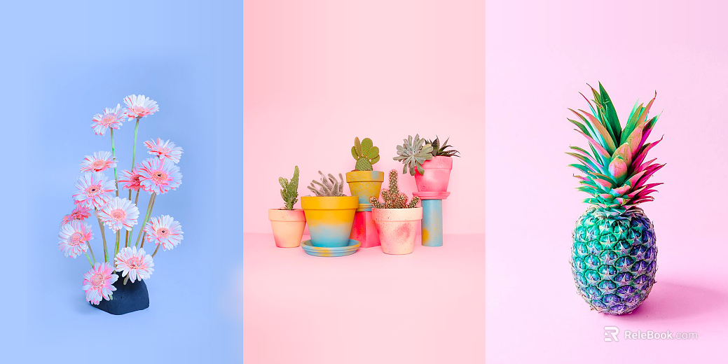 Plant painting texture