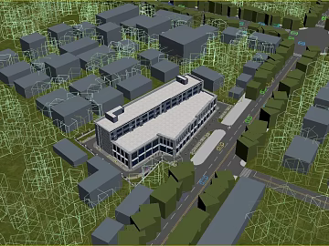 Scene model of urban building complex texture (ID:ffaeh601386)
