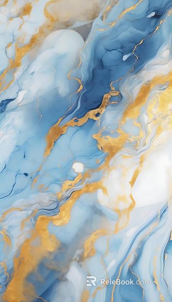 Reticulated gold-textured water-textured marble texture