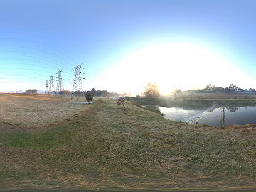 Outdoor Field River Sunrise Daytime HDR texture (ID:ffabg27591)