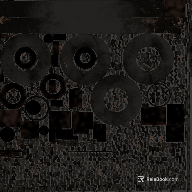 Dark gray mosaic decorative wall texture