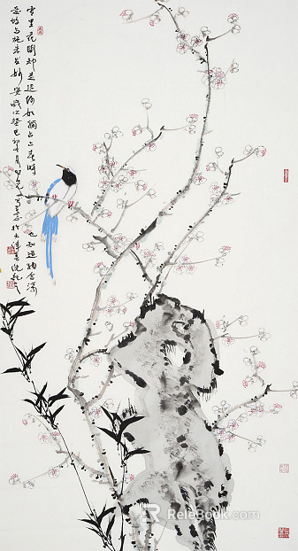 Decorative Painting Plant Painting texture
