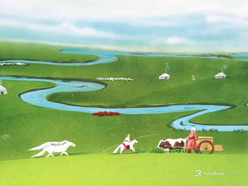 landscape painting texture