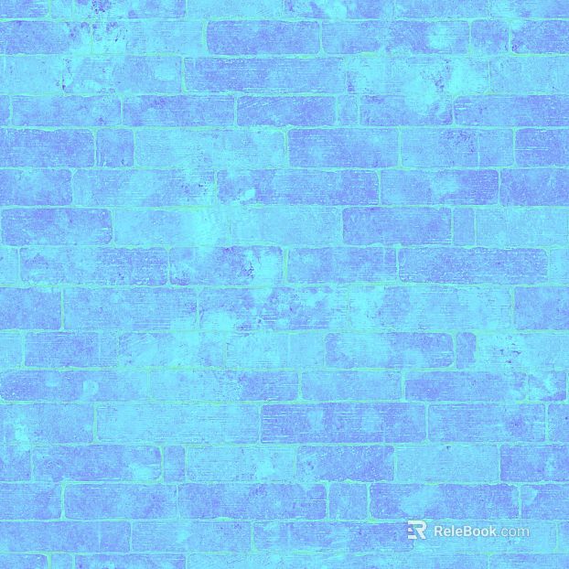 Blue cyan art brick wall background wall texture
