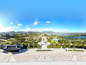 HDR Daytime Park Panorama texture (ID:ffach740303)