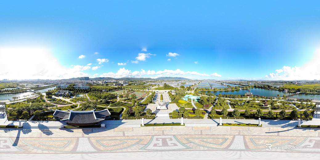 HDR Daytime Park Panorama texture