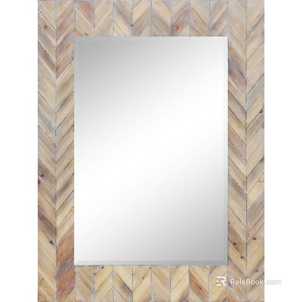 Light log color herringbone wood mosaic frame trim texture