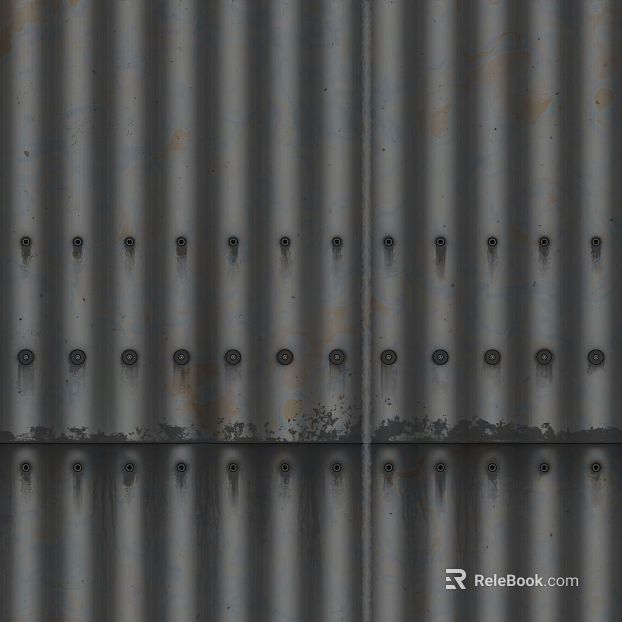 Industrial wind ash old metal plate exterior wall texture