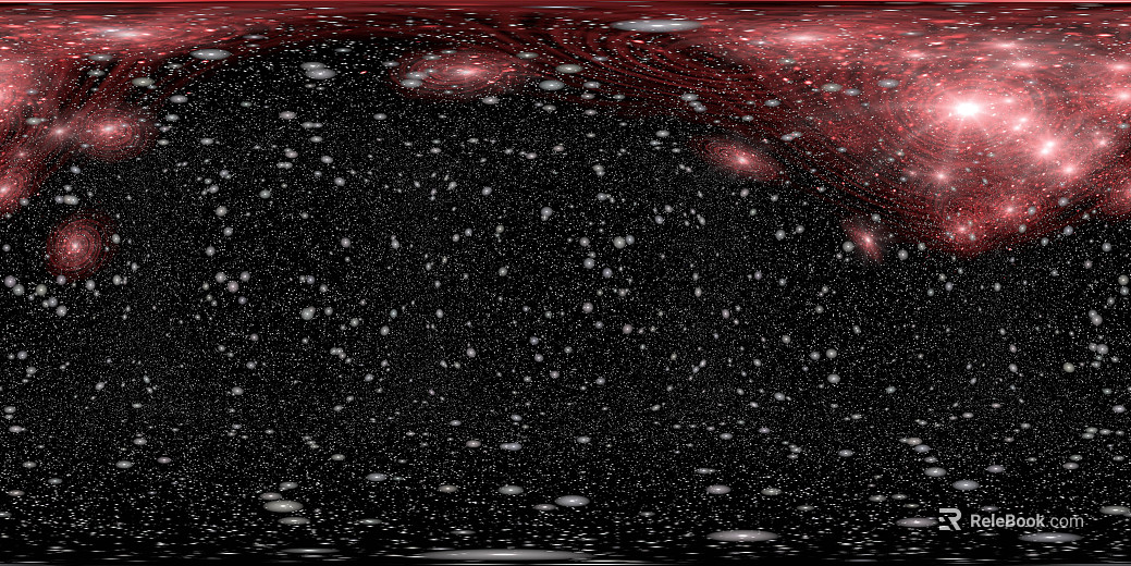 Cosmic Red Nebula Galaxy Starry Sky HDR texture