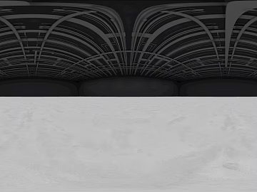 Pure black exhibition hall industrial wind roof texture (ID:ffach326731)