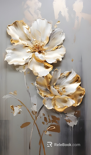 Plant painting texture