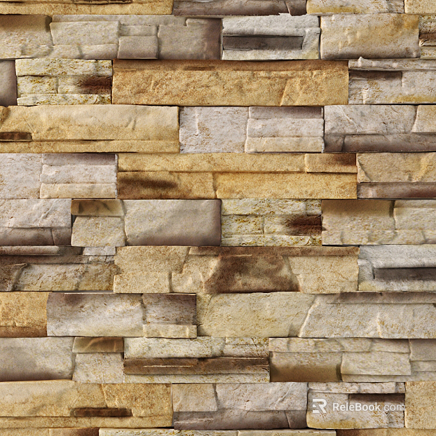 Brick wall yellow fence texture