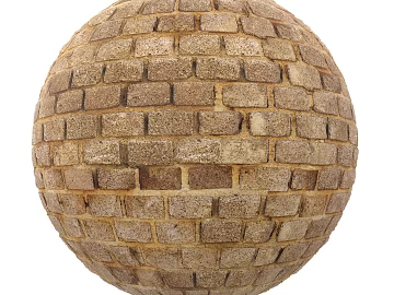 Brick wall PBR texture (ID:ffach360964)