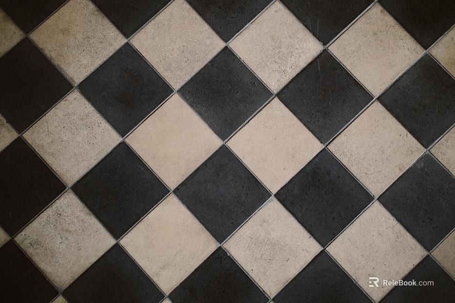 Lattice Brick Black and White Lattice Ground texture