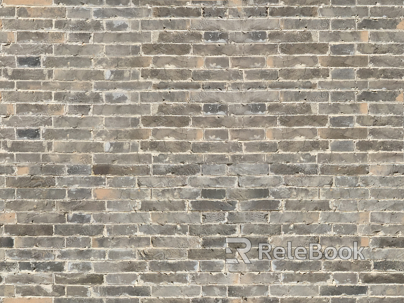 A textured brick wall in shades of red and orange, with signs of weathering and age, showcasing a rough, uneven surface and cracks between the bricks.