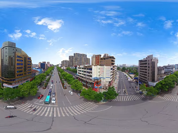 HDR city road traffic panorama texture (ID:ffach778103)