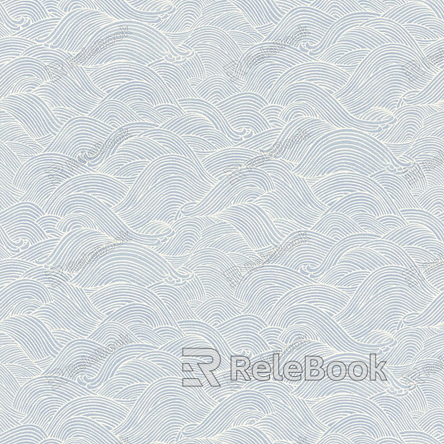 A geometric pattern wallpaper featuring a repeating design of interconnected, hexagonal shapes in contrasting shades of blue and white, creating an optical illusion effect.