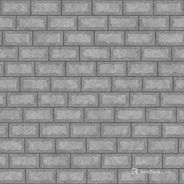 Wall tile black and white bump texture