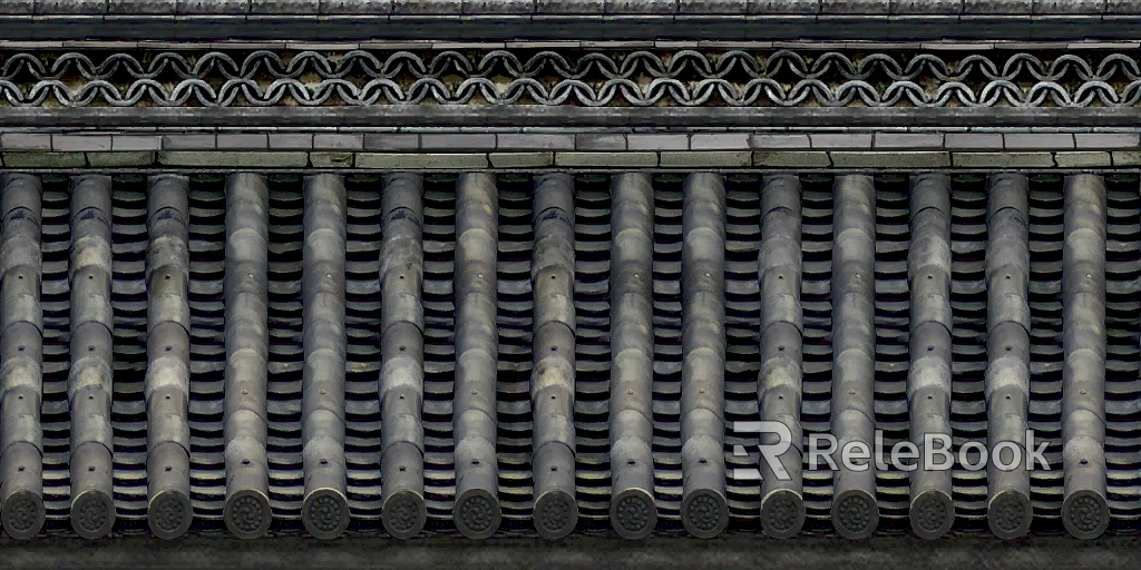Green tile texture