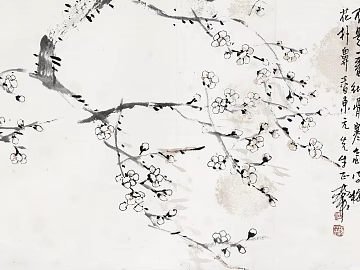 Chinese plum blossom texture (ID:ffach877514)