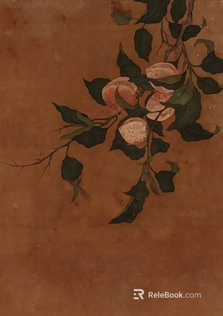 Plant painting texture